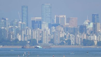 Vancouver Weather: Sunny but hazy