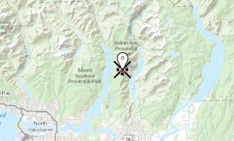Tactical bucketing and ground crew suppress small wildfire north of Coquitlam