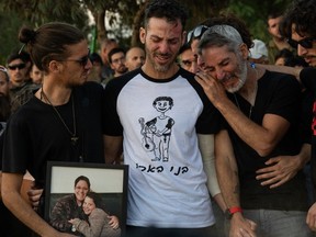 Family gathers for a farewell ceremony for Liel, a 12-year-old victim of Hamas