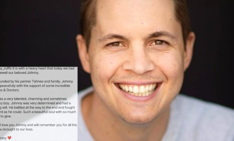 ‘Home and Away’ Actor, Johnny Ruffo Passed Away at the Age of 35